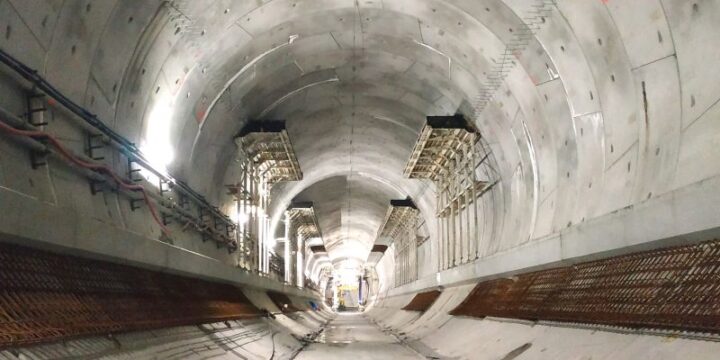 Zdjęcia z budowy tunelu w Świnoujściu z 22 marca 2022