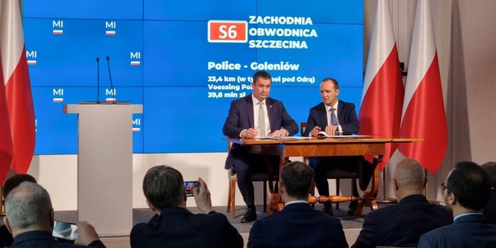 GDDKiA podpisała umowy na projekt Zachodniej Obwodnicy Szczecina w ciągu S6