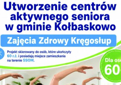 W Kołbaskowie ruszają zajęcia Zdrowy Kręgosłup dla osób 60+