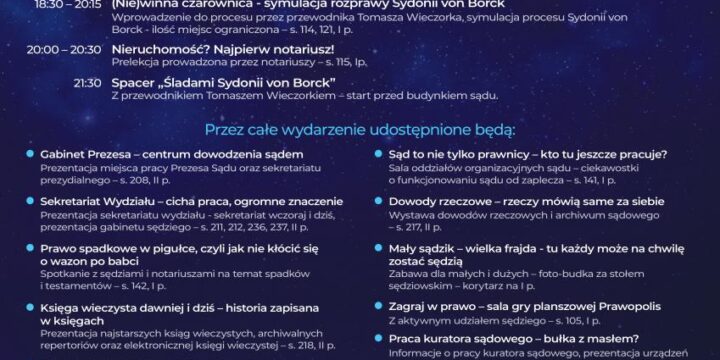 NOC OTWARTYCH SĄDÓW