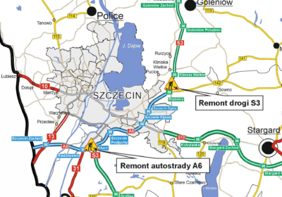 Remont A6 i S3 pod Szczecinem: Nowa nawierzchnia i zmiana organizacji ruchu do końca października